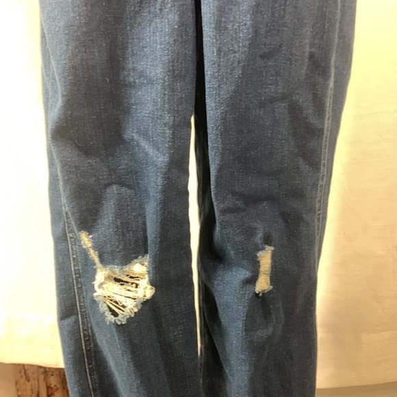 Express Ripped Straight Jean Overalls- NWT - Picture 12 of 16